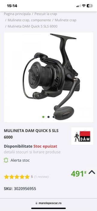 Vand mulinete DAM Quick 5 SLS 6000