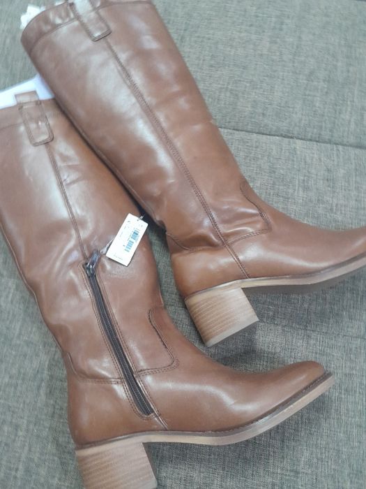 Cizme piele maro, NEXT, noi cu eticheta