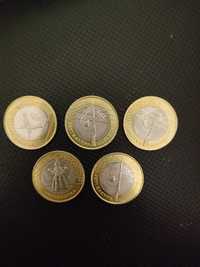 Монеты тенге и евро