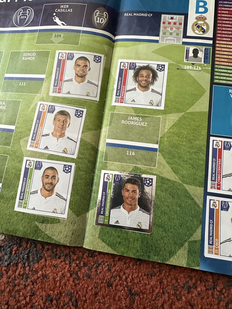 revista stickere fifa 365 panini champions league 14/15