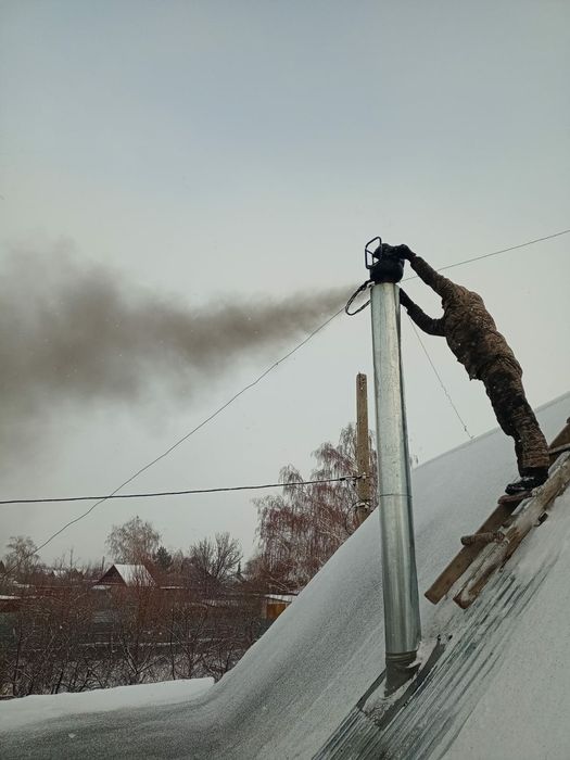 Чистка  дымоходов, дымохода печей колодцев.