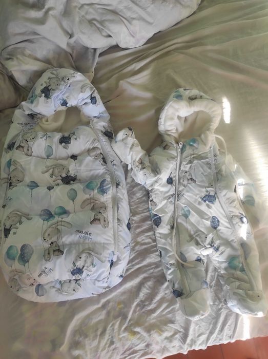 Продам зимний кокон комбинезон на выписку