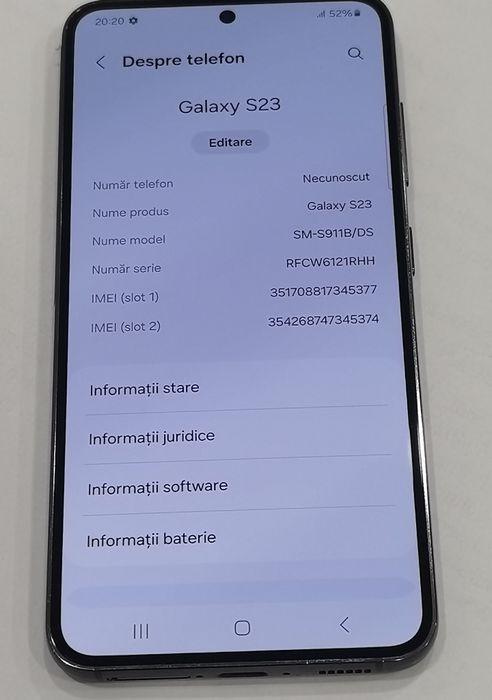 Samsung Galaxy S23 256GB green impecabil