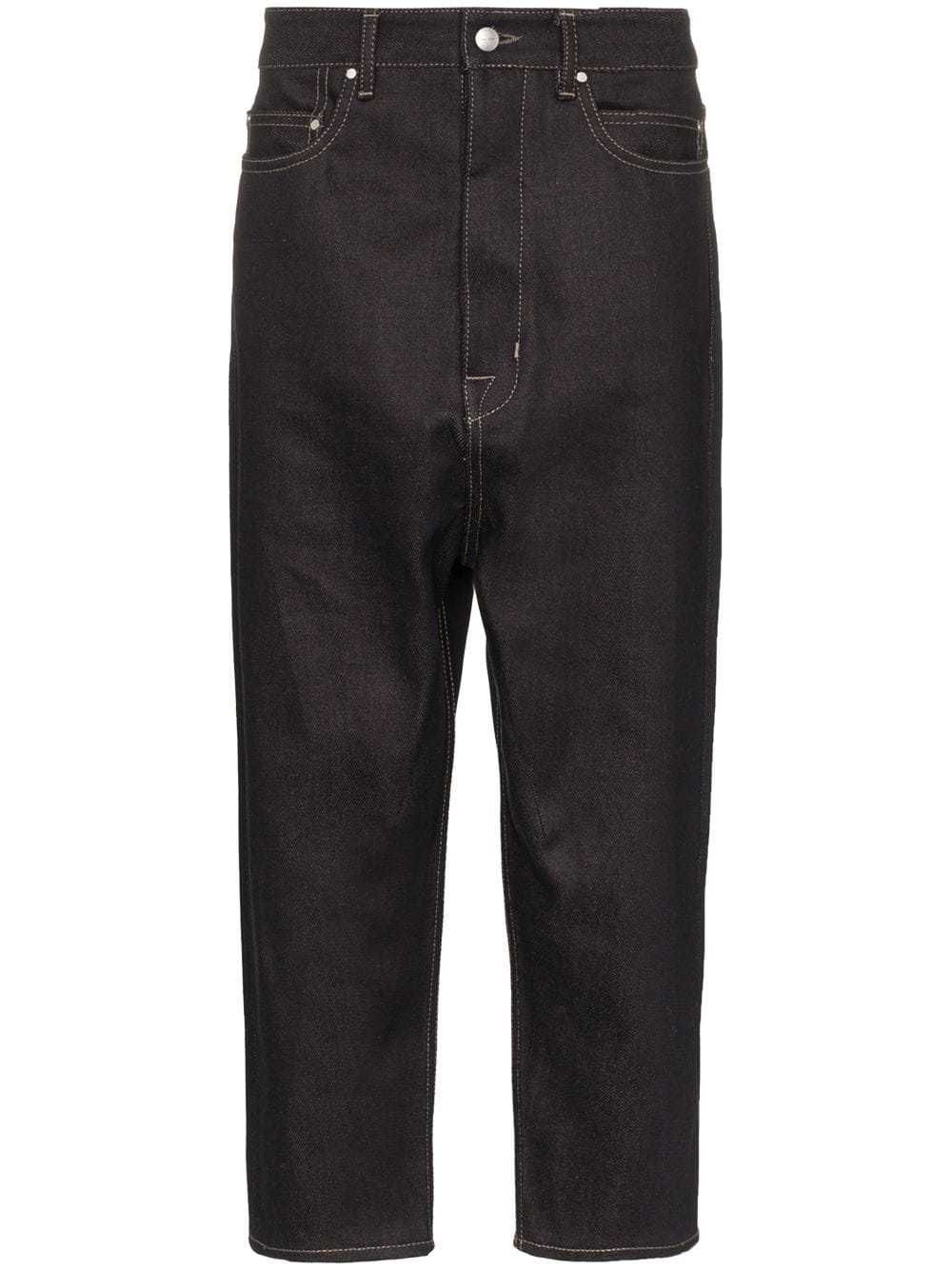 RICK OWENS DRKSHDW Collapse Cut Denim Cropped Мъжки Дънки size 28