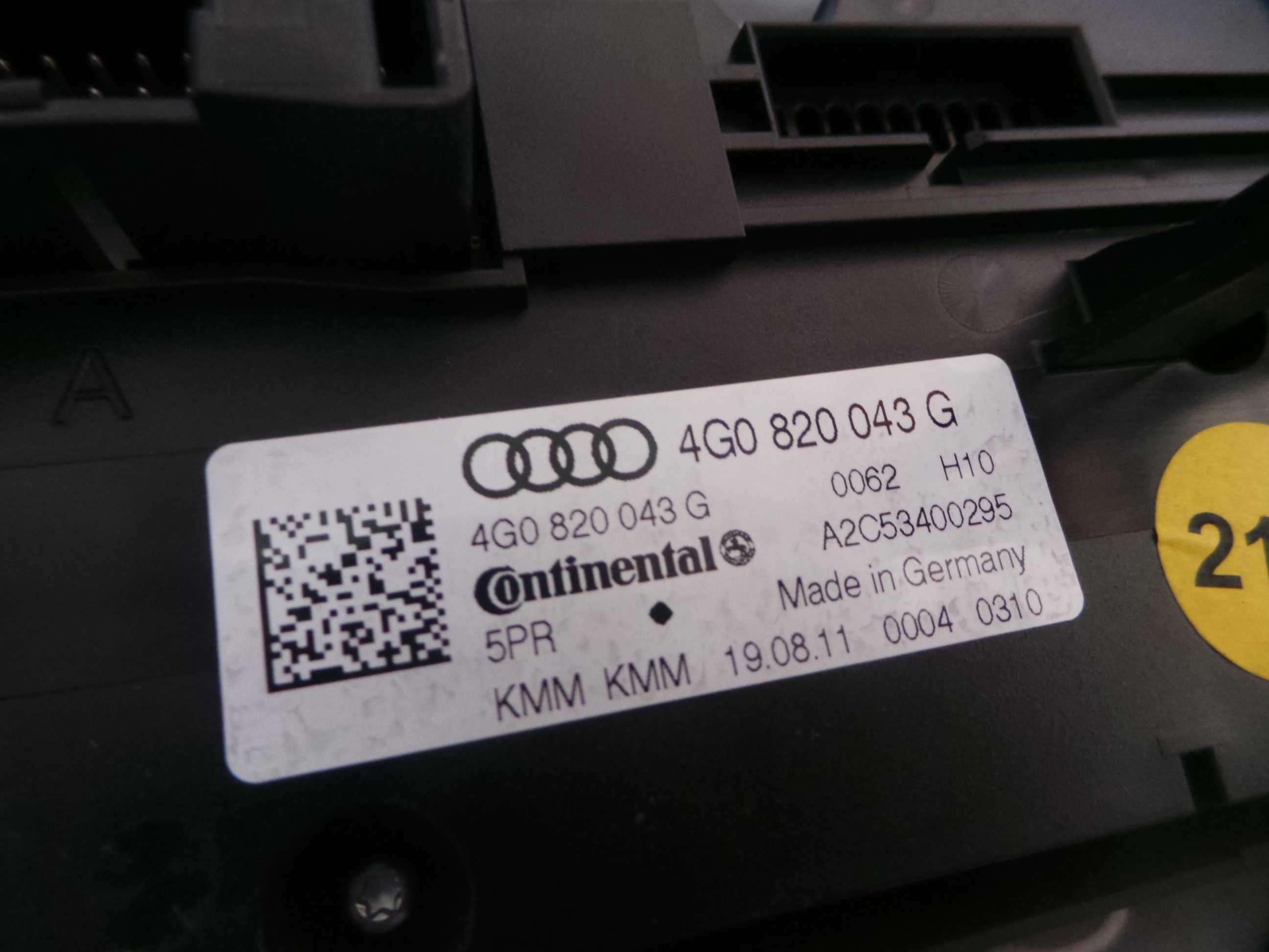 Управление За Климатроник Audi A6 4G 2013г 4G0 820 043 G