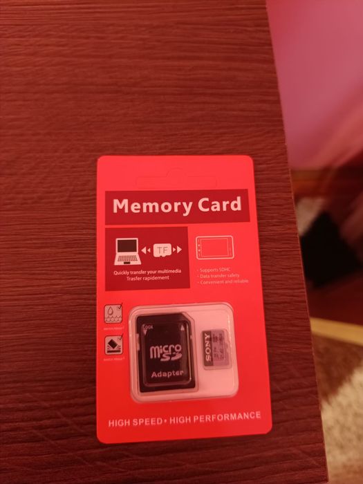 Carduri memorie Sony 256 GB 4 K, NOI, Silver,cu adaptor inclus