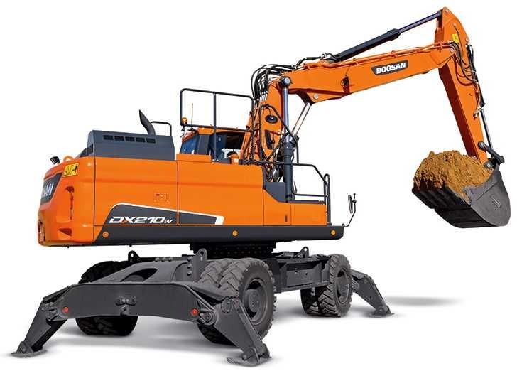 Колесный экскаватор Doosan DX210WA 1.17m3 в наличии!