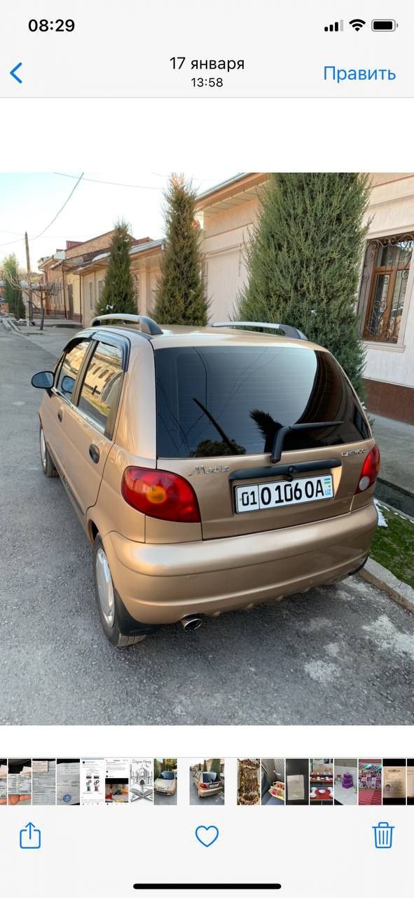 Daewoo Matiz sotiladi metan gaz 3tali