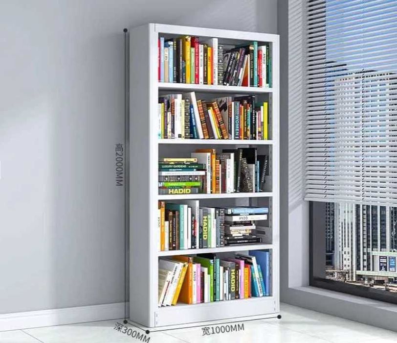 Стальной книжный стеллаж, po‘latdan kutubxona javoni