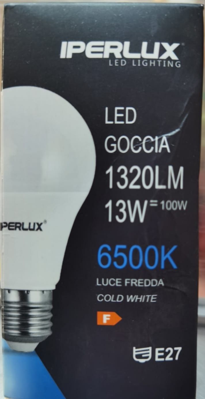 IPERLUX LED GOCCIA E27 A60 180-264V 13W SET 100 bucăți/bx