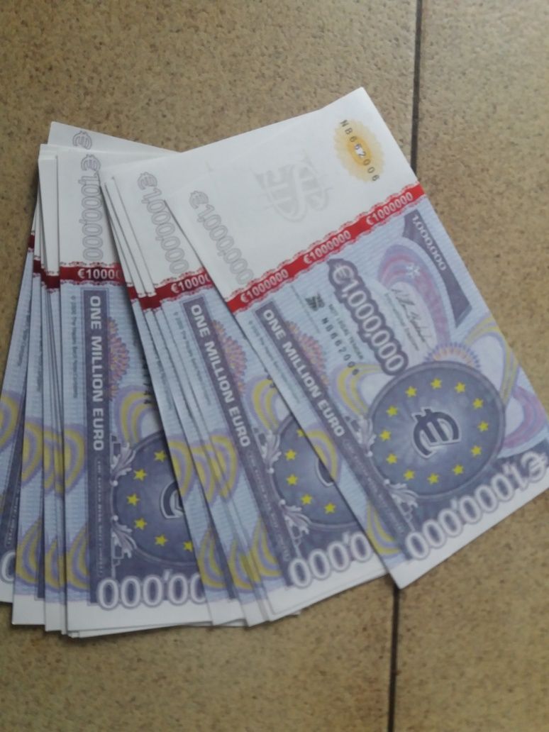 Банкнота 1000000 евро