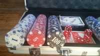 Set poker profesional. 300 jetoane imprimate. 11.5 g.