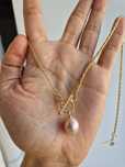 Necklace brass gold plated