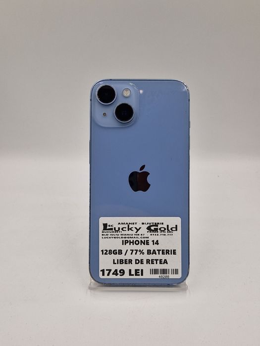 Iphone 14 128Gb/77% Baterie Garantie! #48208