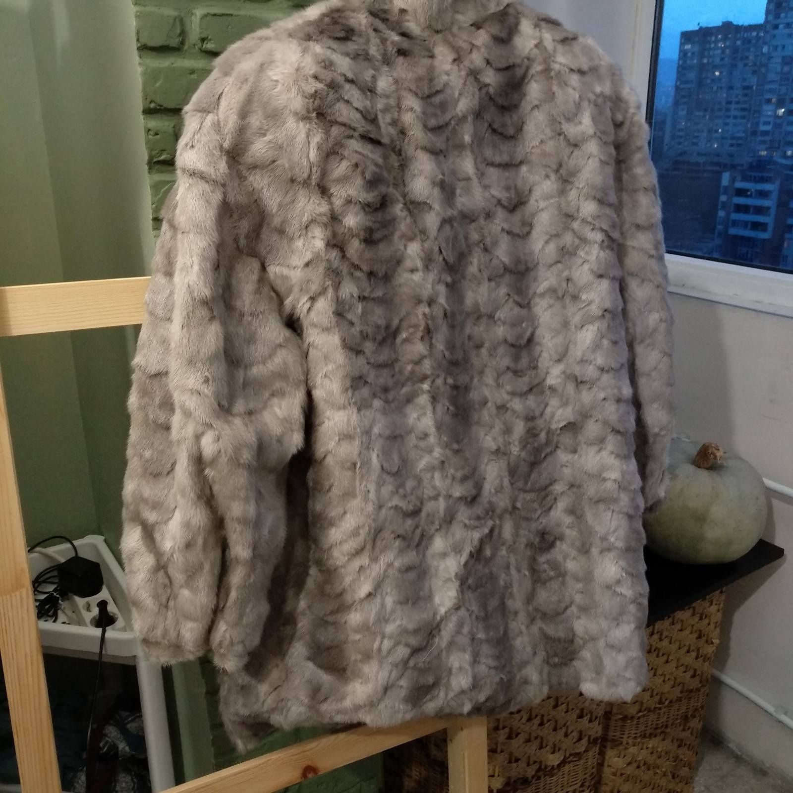 Дамско палто от естествен косъм - визон