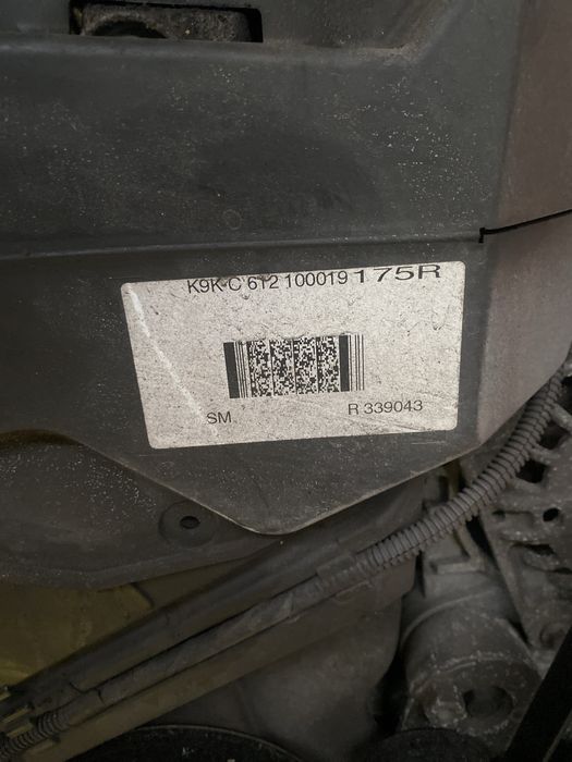 Motor Dacia Logan 1.5 DCI K9K C612 90cp 2015 Euro 5 187.000km