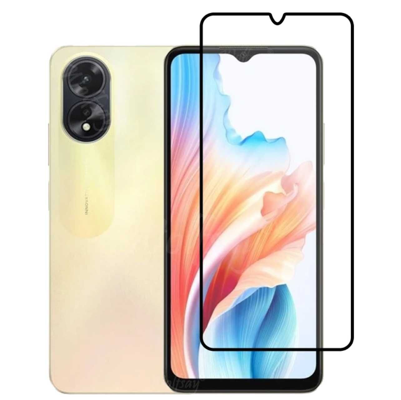 Folie sticla 20D Full Glue pentru Oppo A38 4G / A58 4G / A79 5G