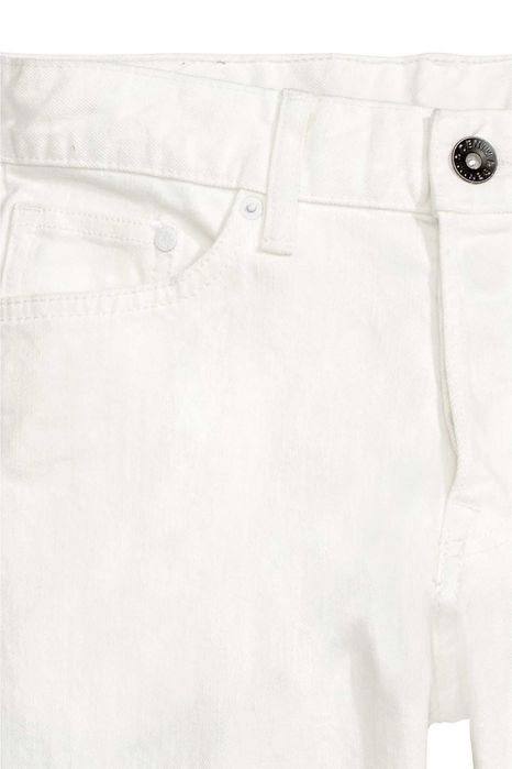 5 blugi slim fit H&M / C&A / BP / iEx, marime 32-US/M/48-EU, alb / gri