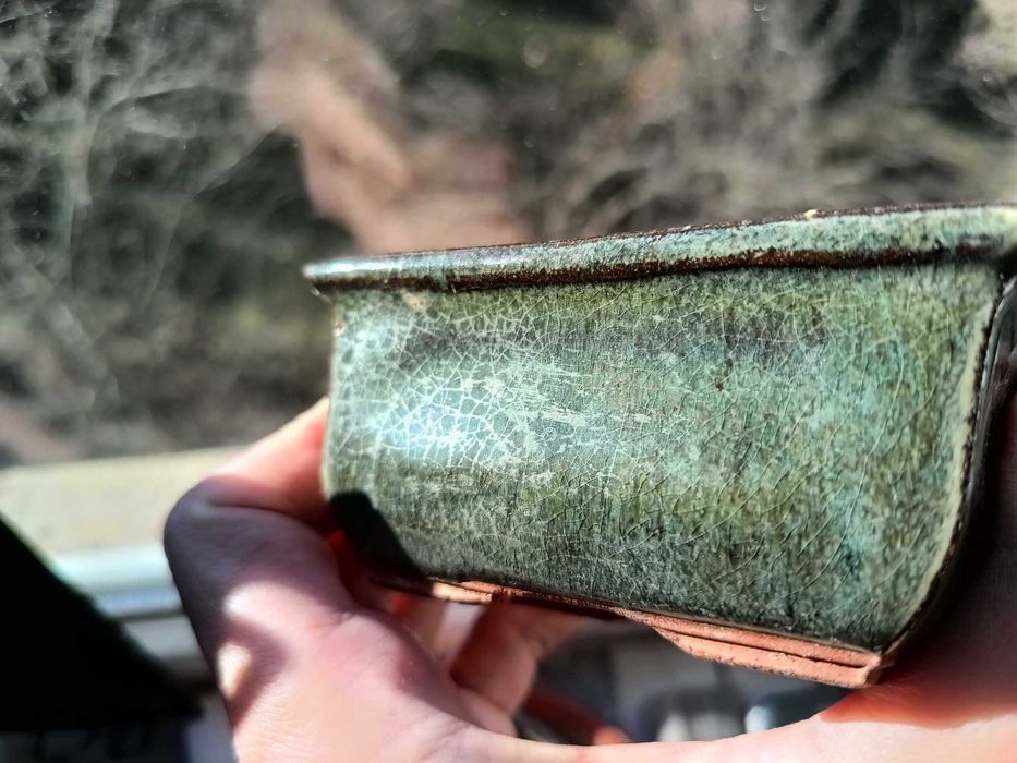 Ghiveci Bonsai Bonzaï Ceramic cu email Vintage