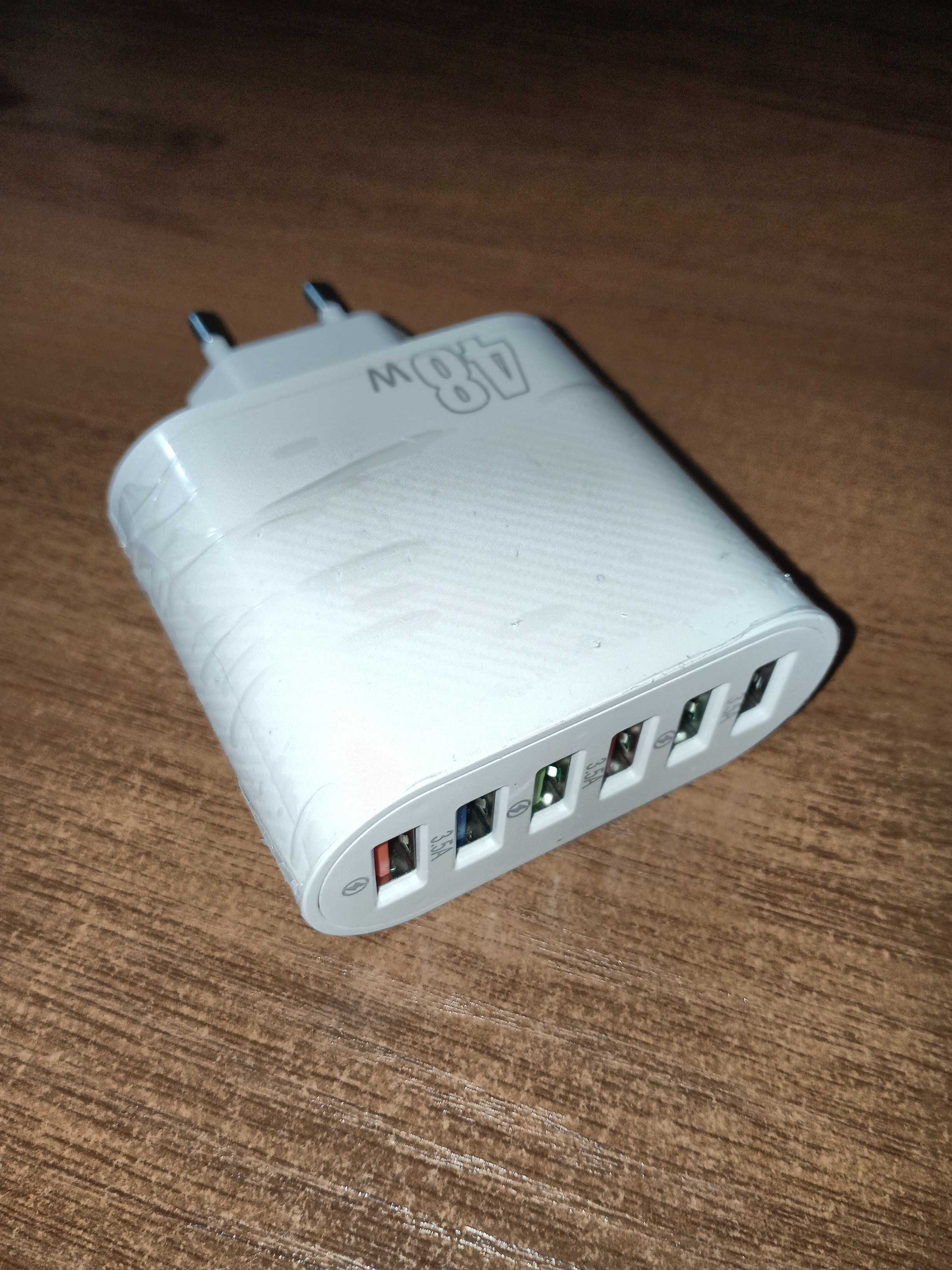 Зарядно 5V, 48W, 6 порта