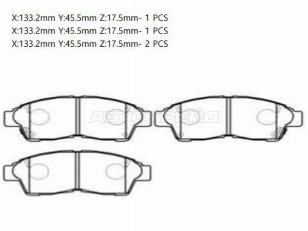Колодки тормозные передние Новые Toyota Camry