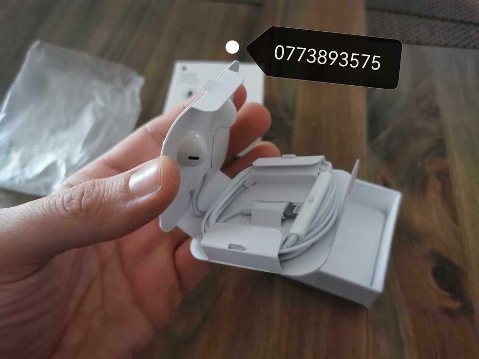 Casti noi cu mufa lightning pentru Iphone x xs 11 12 13 14 max pro