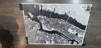 Tablou canvas harta Manhattan 140x100cm