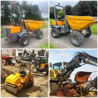 Dumper miniexcavator cilindru compactor autobasculanta