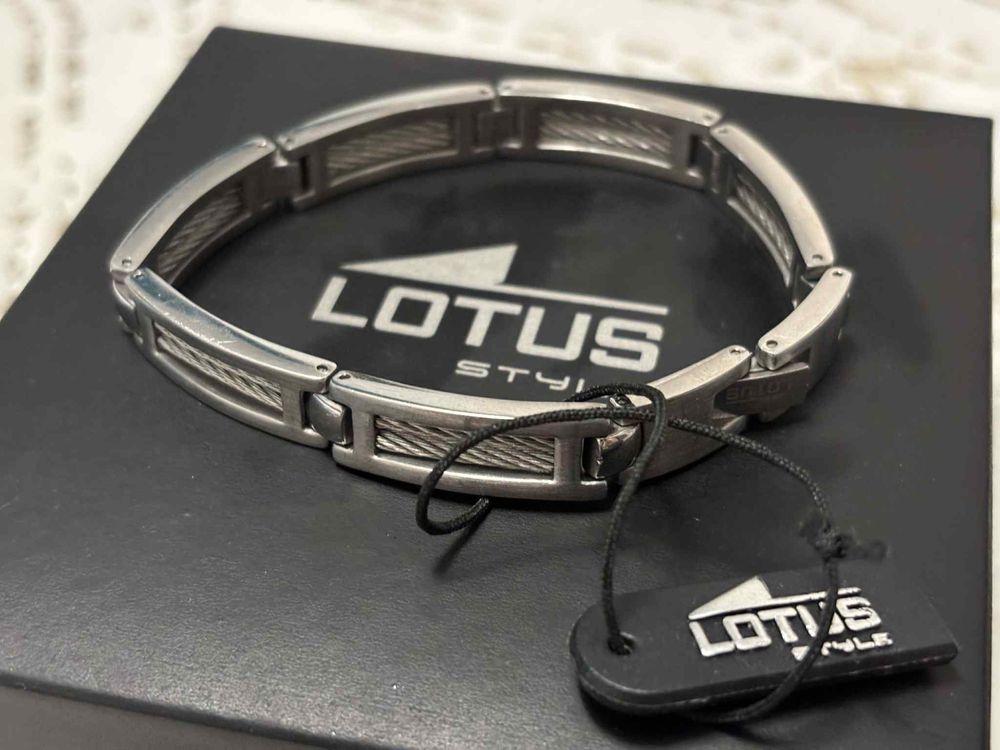 Lotus мъжка сребърна гривна