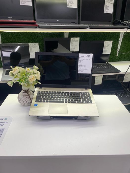 Проверенный офисный ноутбук и работы Asus*память120*Celeron