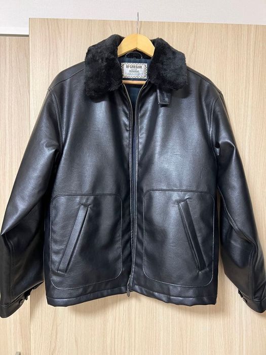 Кожаная мужская куртка