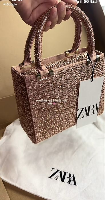Чанта с камъни на Zara