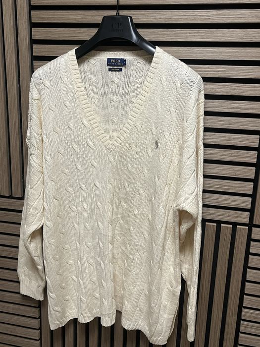 POLO Ralph Lauren : Cable Knit V Neck Нов дамски пуловер размер ХЛ-2ХЛ