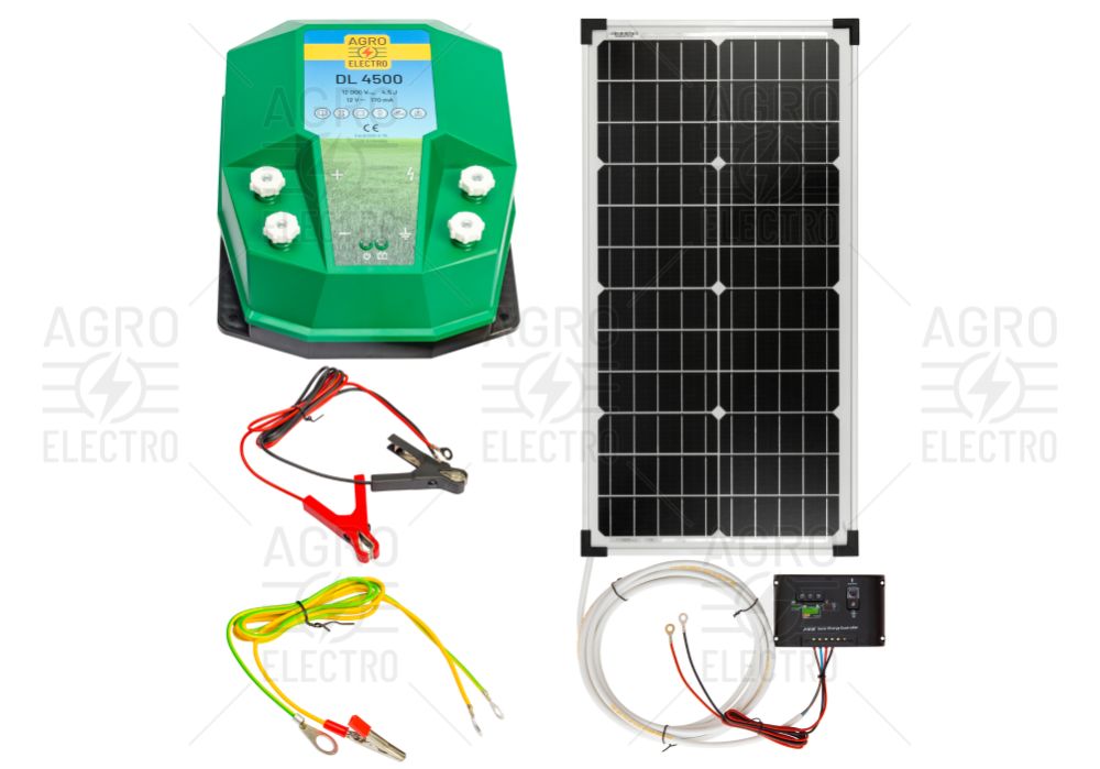 Aparat gard electric DL 4500, 4,5 Joule, cu sistem solar 30 W