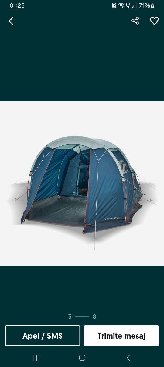 Vând cort camping
