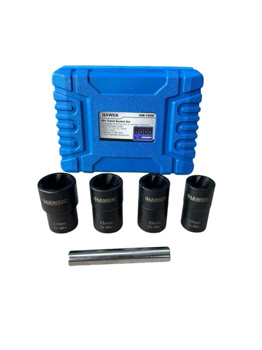 Комплект екстрактори за болтове 5 части HAWEK