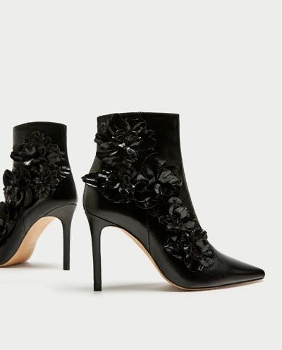 Botine Zara, piele, 37, noi cu eticheta