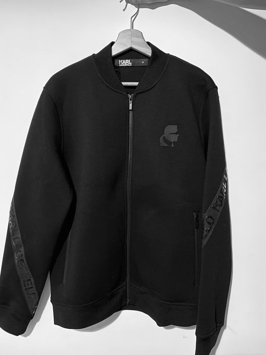 Bluza originală Karl Lagerfeld cu fermoar