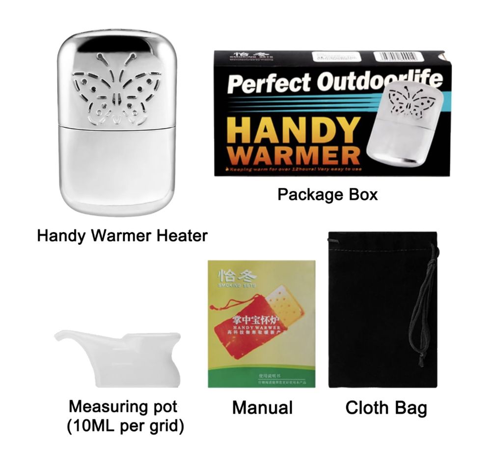 джобна печка за ръце и тяло Handy Warmer бензинова туристическа ски