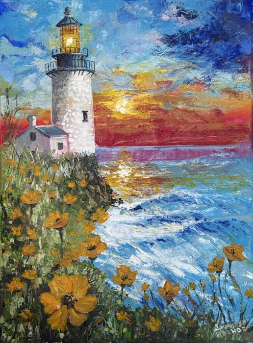 Картона масло ,,Пазителят.Бурята отминава”