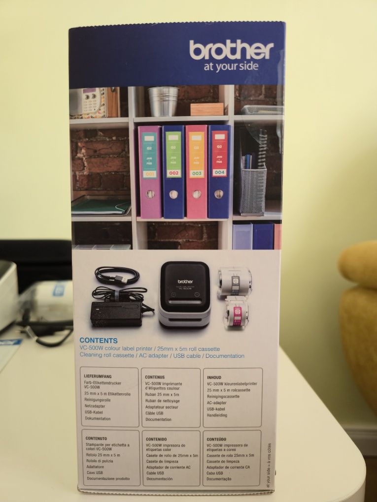 Етикетен принтер Brother VC-500W, USB, Wi-Fi
