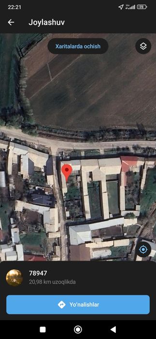 Yer sotiladi 4 sotix sotigi 10.000$