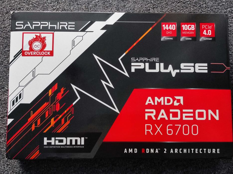 Placa video Sapphire Radeon RX 6700 PULSE 10GB GDDR6 160-bit