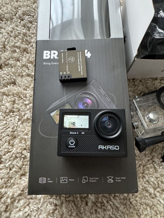 Brave 4 Pro Cameră de Acțiune 4K Ultra HD cu Ecran Tactil 2"