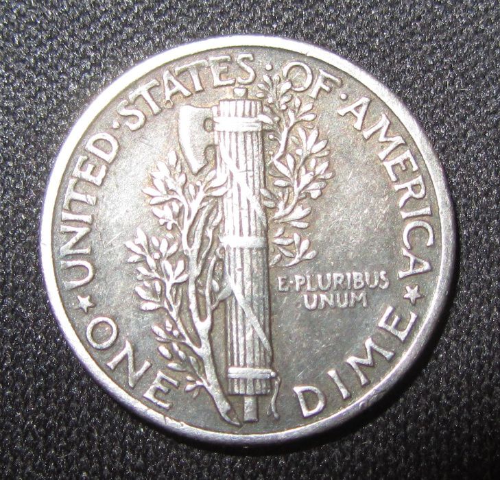 Moneda argint One Dime "Mercury Dime" 1943
