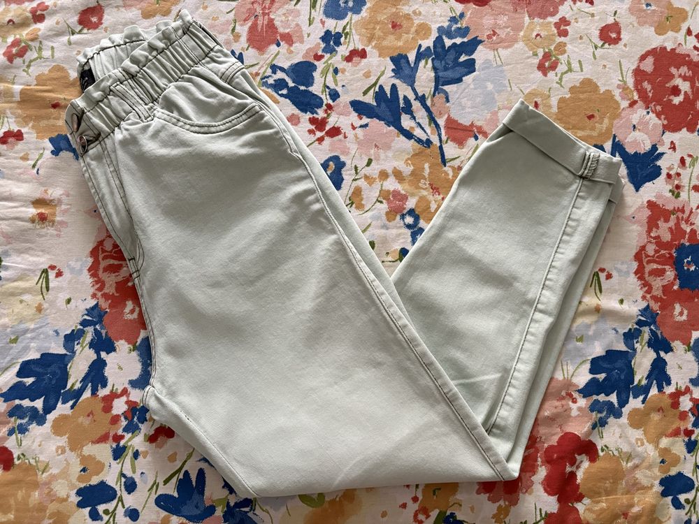Зелени летни широки дънки Bershka