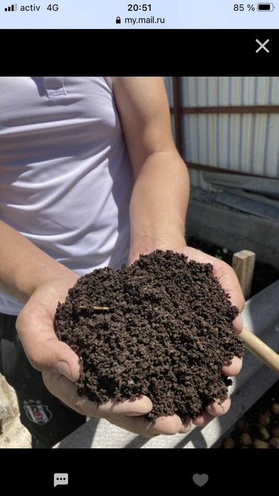 Биологически чистое природное экологическое удобрение БИОГУМУС