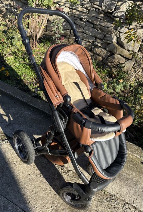 Продавам детска количка 2 в 1 – кош за новородено + летен кош