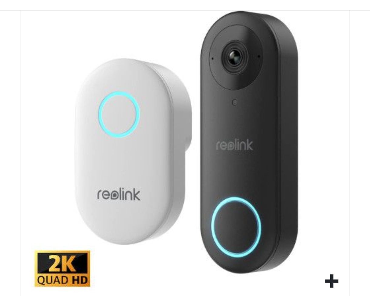 Reolink Видео Звънец 5MP (D340P) 2K+ PoE (Черен)