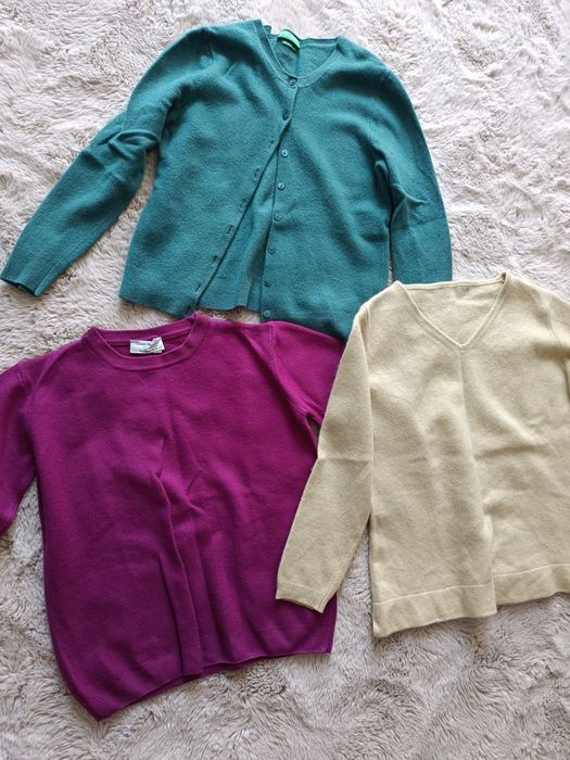 Set 3 bluze cașmir și lână damă S-M